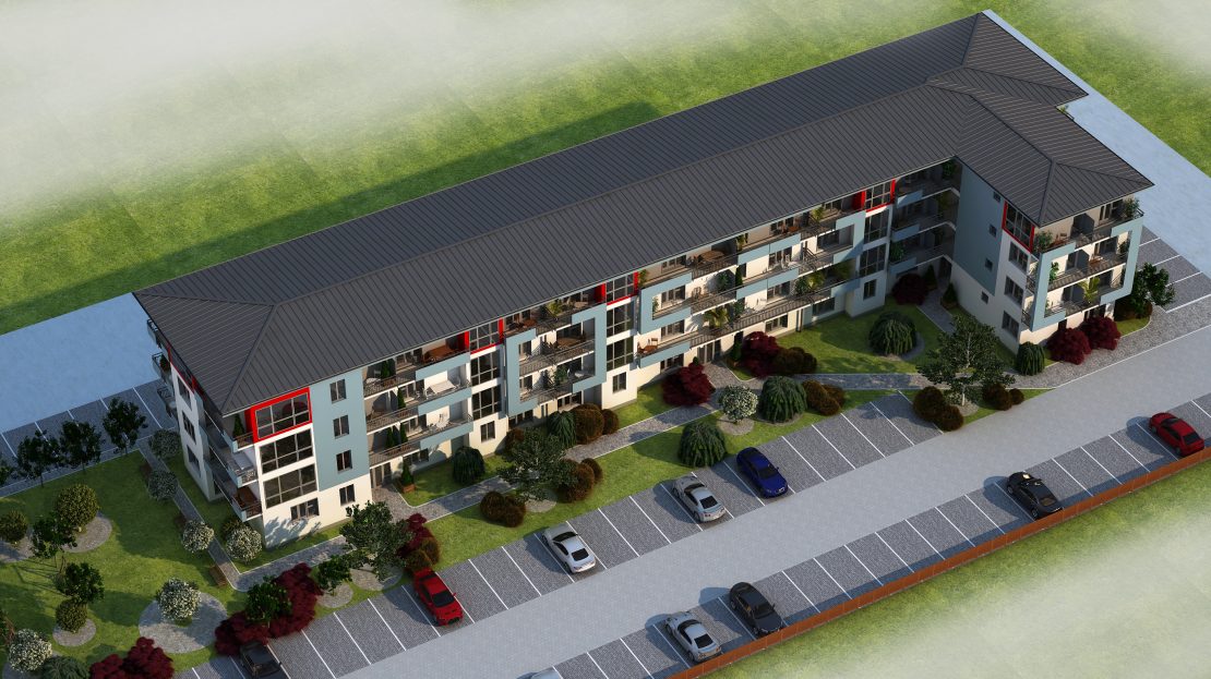 Apartamente hibrid 39,8 mp + terase 13,5 mp – Central – Piata Cluj